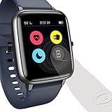 Hama Smartwatch 4900, wasserdicht (Fitnesstracker für Herzfrequenz/Kalorien, Sportuhr mit Schrittzähler, Schlafmonitor, Musiksteuerung, Fitness Armband Damen/Herren, 6 Tage Akkulaufzeit) Blau - 10
