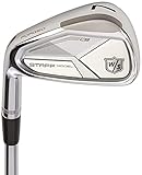 Wilson Staff Golfschläger-Eisensatz, Staff Model CB, 4-PW, R-Flex, Für Linkshänder, Schaft aus Stahl, 7-teilig, Silber, WGR20004LR - 3