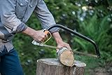 Fiskars Bügelsäge mit feststehendem Blatt für feuchtes Holz, Länge 70 cm (24 Zoll), Inklusive Sägeblattschutz, Hochwertiger Stahl, Schwarz/Orange, SW31, 1000615 - 9