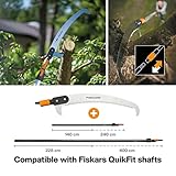 Fiskars Wertastungssäge für Arbeiten an weit entfernten Stellen, Werkzeugkopf, Länge 54 cm, Gehärtetes Stahl-Sägeblatt, Schwarz/Orange, QuikFit, 1000691 - 6